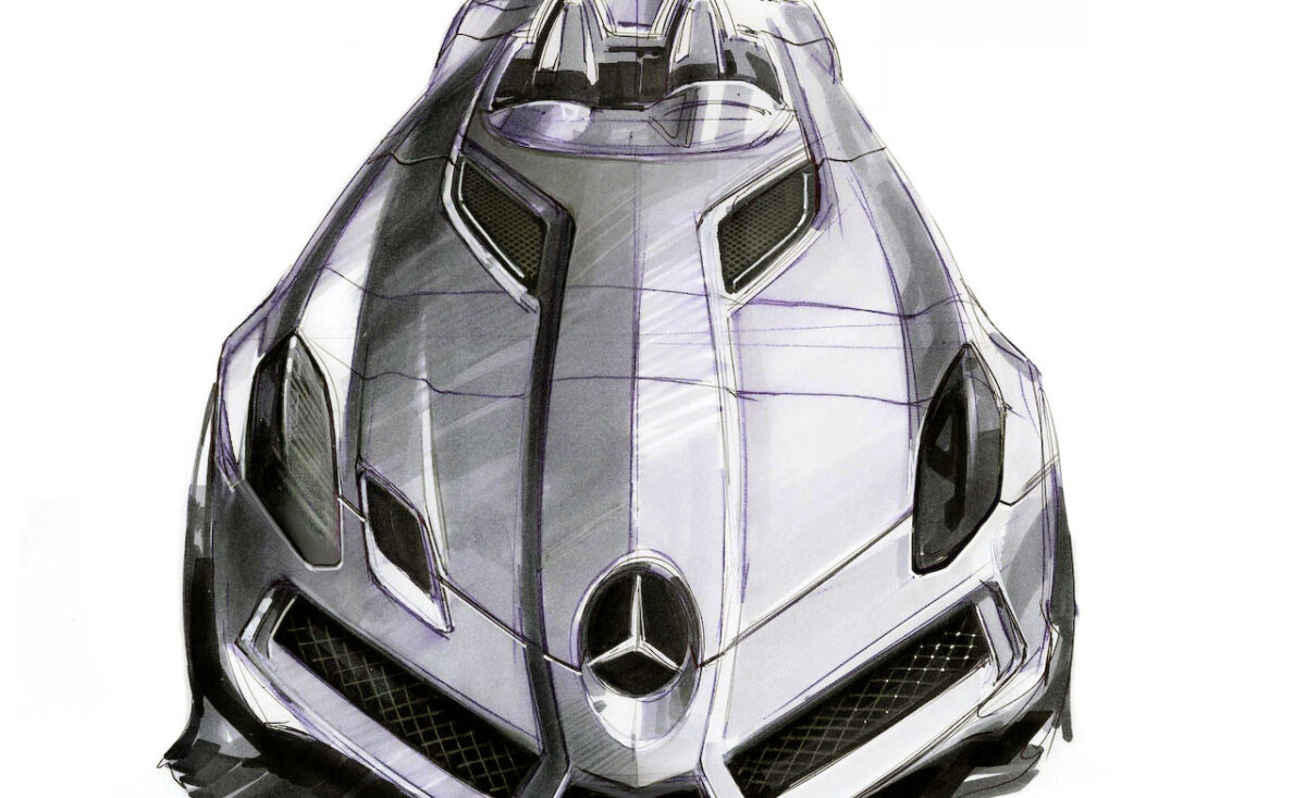 Mercedes-Benz SLR McLaren Stirling Moss concept drawing