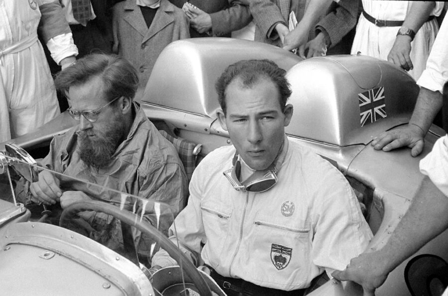 Race car driver Stirling Moss