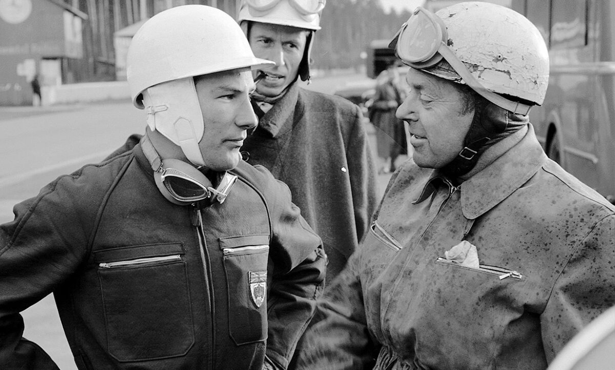 Race car driver Stirling Moss