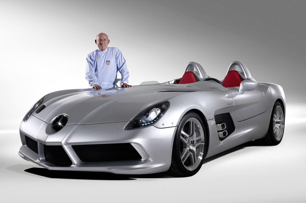 Race car driver Stirling Moss