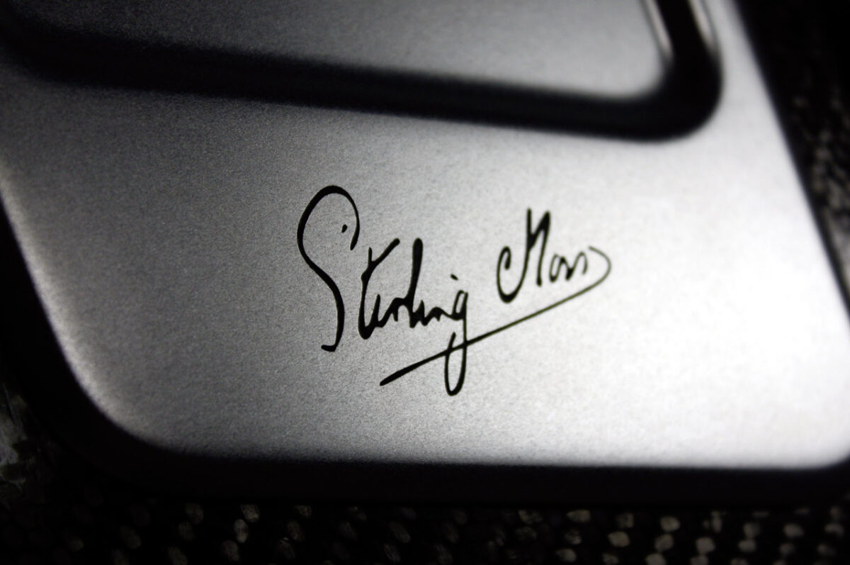 Race car driver Stirling Moss